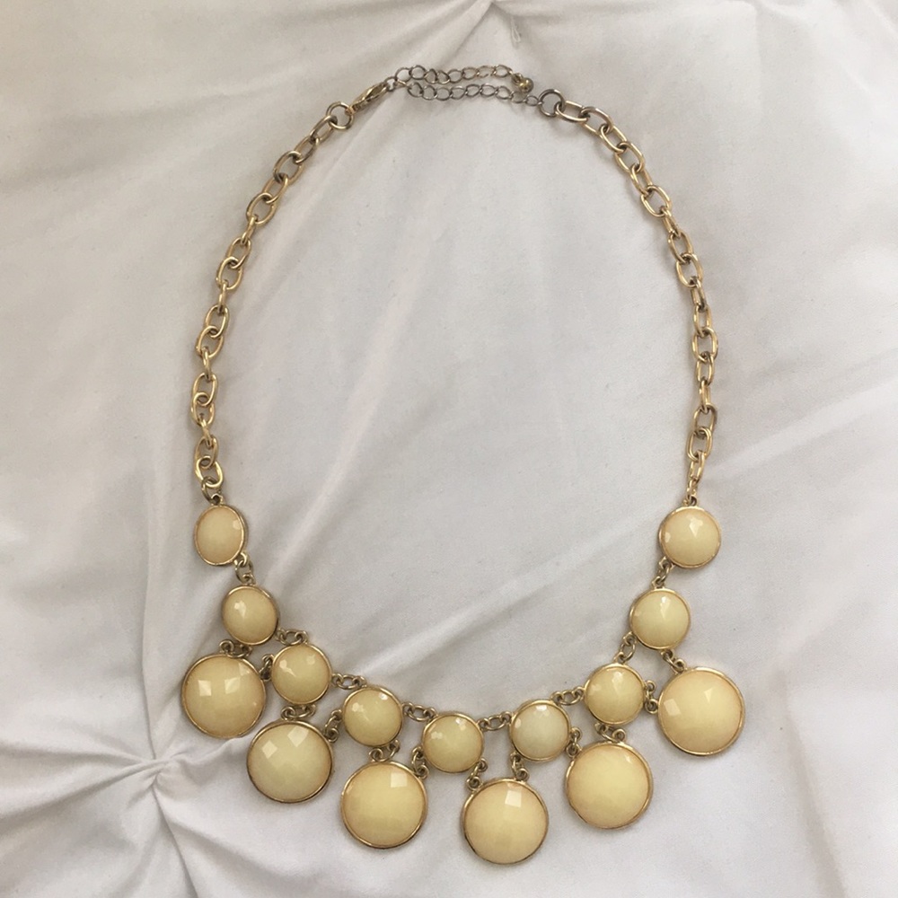 Cream & Gold Statement Necklace